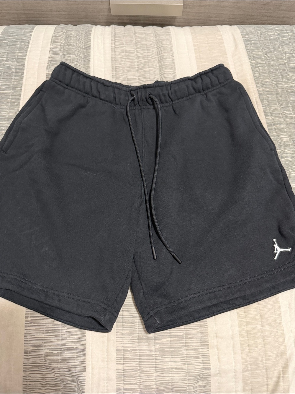 Jordan Black Athletic Fleece Shorts with Jumpman Logo
